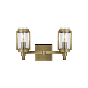 Flynn - 2 Light Bath Vanity In Mid-Century Modern Style-8.63 Inches Tall and 13.25 Inches Wide - 989875
