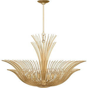 Dorelle - 6 Light Chandelier-24.325 Inch Tall and 36 Inch Wide - 1395704