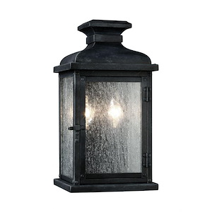 Generation Lighting-Sean Lavin-Two Light Outdoor Wall Sconce In Transitional Style-6.75 Inch Wide By 12.5 Inch Tall - 1155081