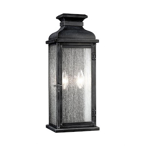 Generation Lighting-Sean Lavin-Two Light Outdoor Wall Sconce In Transitional Style-7 Inch Wide By 18.13 Inch Tall - 1157453
