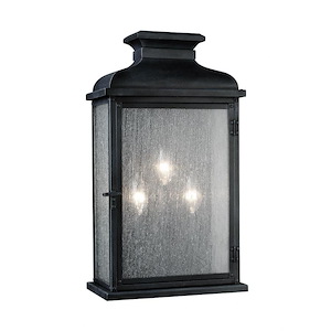 Generation Lighting-Sean Lavin-Three Light Outdoor Wall Sconce In Transitional Style-10 Inch Wide By 18.13 Inch Tall - 1155138