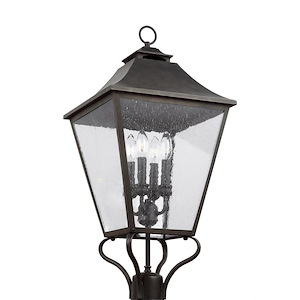 Generation Lighting-Sean Lavin-Four Light Outdoor Post/Pier Lantern In Traditional Style-13.25 Inch Wide By 29 Inch Tall - 1158769