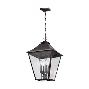 Generation Lighting-Sean Lavin-Four Light Outdoor Hanging Lantern In Traditional Style-13.25 Inch Wide By 23.38 Inch Tall - 1159753