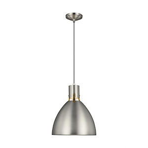 Generation Lighting-Sean Lavin-Pendant 1 Light in Contemporary Style-14.13 Inch Wide by 17 Inch Tall - 989899