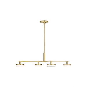 Khan - 30W 4 LED Extra Large Chandelier-8.13 Inch Tall and 44.88 Inch Wide - 1378107