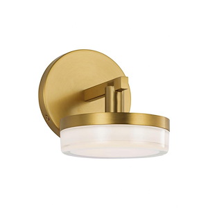 Khan - 8W 1 LED Small Wall Sconce-5.25 Inch Tall and 4.88 Inch Wide - 1378133