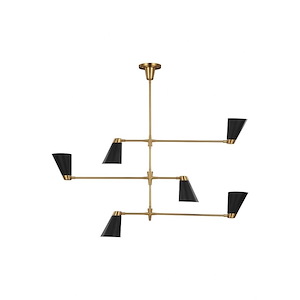 Generation Lighting-Signoret-6 Light Large Chandelier - 1156161