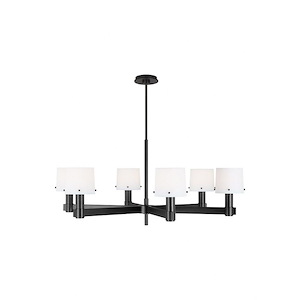 Generation Lighting-Palma-6 Light Large Chandelier in Transitional Style-42.25 Inch Wide by 18.38 Inch Tall - 1160141