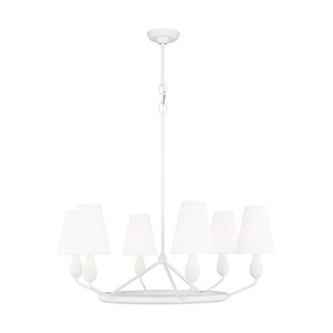 Ziba - 6 Light Medium Chandelier-34.75 Inches Tall and 32 Inches Wide - 1290152