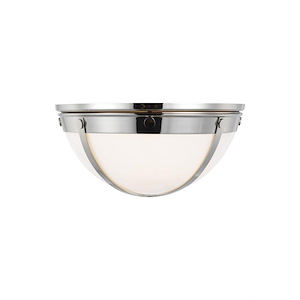 Generation Lighting-Logan from TOB Thomas O'Brien-2 Light Flush Mount in Traditional Style-17.38 Inch Wide by 8.63 Inch Tall - 989908