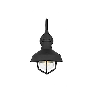 Hollis - 1 Light Outdoor Small Wall Lantern-17.5 Inches Tall and 10 Inches Wide - 1290125