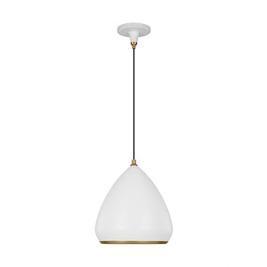 Generation Lighting-Clasica-1 Light Medium Pendant In Casual Style-14.5 Inch Tall and 13 Inch Wide - 1255898