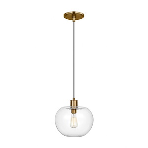 Mela - 1 Light Medium Pendant In Modern Style-12.5 Inches Tall and 12.38 Inches Wide - 1290150