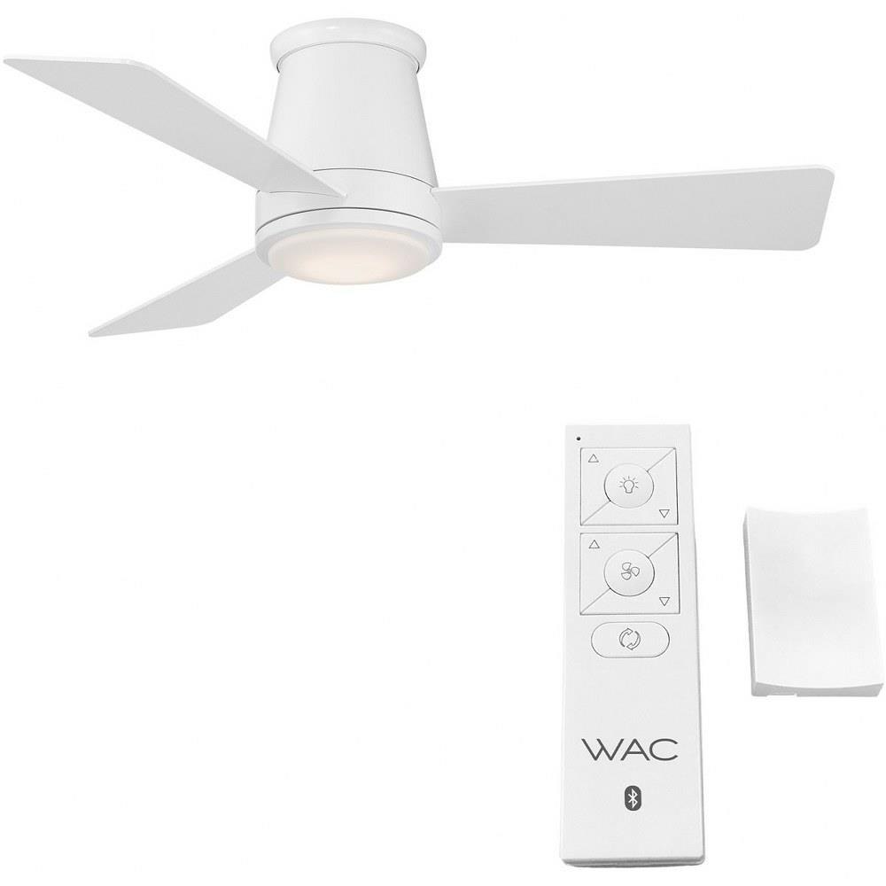 WAC Lighting F036L Hug 3 Blade Flush Mount Ceiling Fan with