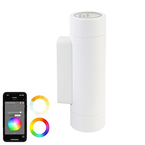 Colorscaping - 7W 2 LED Wall Light-5.38 Inch Tall and 2.45 Inch Wide - 1367517