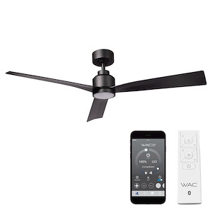 Clean - 3 Blade Ceiling Fan with Light Kit In Transitional Style-13.75 Inches Tall and 52 Inches Wide - 930549