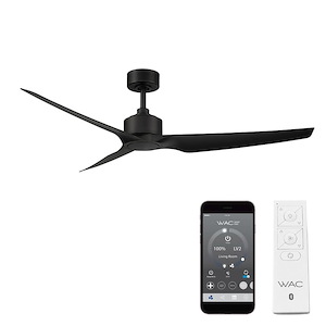 Stella - 3-Blade Smart Ceiling Fan with Remote Control In Transitional Style-14 Inches Tall and 60 Inches Wide - 1105536