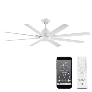 Mocha XL - 8 Blade Ceiling Fan In Traditional Style-16 Inches Tall and 66 Inches Wide - 1156898