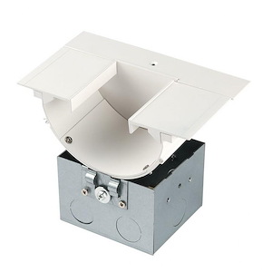 InvisiLED-Power Feed for Deep Recessed Downlight Channel-6.25 Inches Wide by 2.13 Inches High - 520604