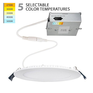 Lotos-9W 1 LED Round Recessed Kit in Functional Style-4.73 Inches Wide by 0.9 Inches High - 1216981