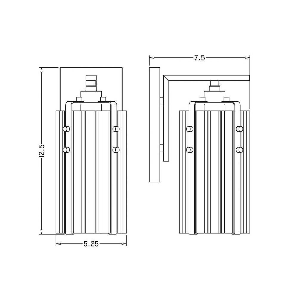 ZLite 30361S Alverton 1 Light Wall Sconce In Industrial Style