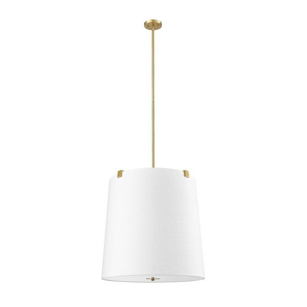 Z-Lite - 3501P24-BN - Weston - 6 Light Pendant In Industrial Z-Lite - 3501P24-BN - Weston - 6 Light Pendant In Industrial