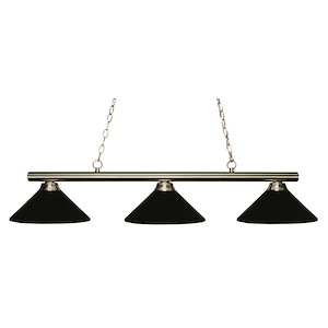 Sharp Shooter - 3 Light Island/Billiard in Billiard Style - 14 Inches Wide by 10 Inches High - 429265