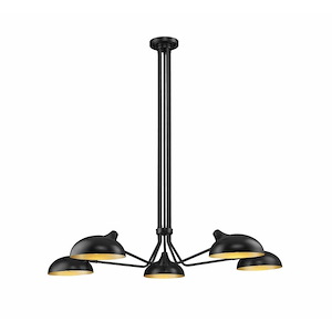 Bellamy - 5 Light Pendant In Mid-Century Modern Style-8.25 Inches Tall and 52 Inches Wide - 1283189