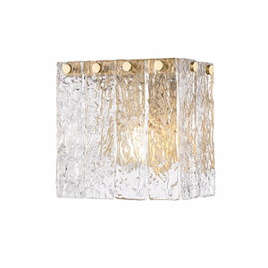 Glacier - 1 Light Wall Sconce-7 Inch Tall and 7.75 Inch Wide - 1363464