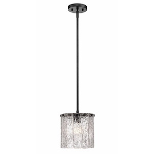 Glacier - 1 Light Pendant In Contemporary Style-9 Inches Tall and 8.5 Inches Wide - 1283202