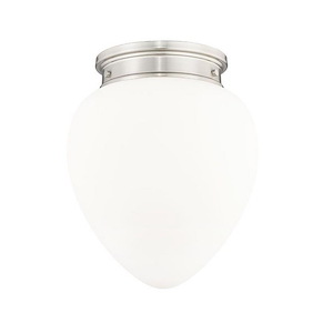 Gideon - 1 Light Flush Mount In Industrial Style-15 Inches Tall and 12.5 Inches Wide - 1325366
