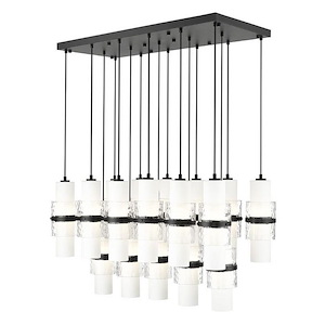 Cayden - 17 Light Linear Chandelier In Modern Style-16.75 Inches Tall and 18 Inches Wide - 1325372
