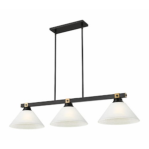 Bronte - 3 Light Billiard-9.75 Inch Tall and 14 Inch Wide - 1365381