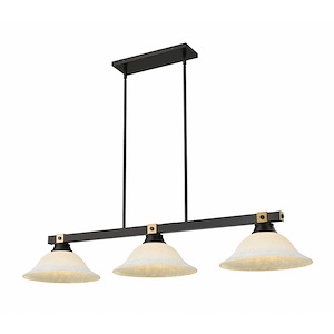 Bronte - 3 Light Billiard-8.75 Inch Tall and 16 Inch Wide - 1365380