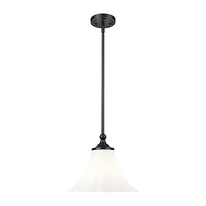 Fleur - 1 Light Pendant-10.75 Inch Tall and 12 Inch Wide - 1397007
