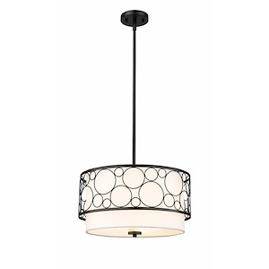 Kendall - 3 Light Pendant In Modern Style-10.5 Inches Tall and 17 Inches Wide - 1287771