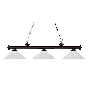 Riviera - 3 Light Island/Billiard in Billiard Style - 14 Inches Wide by 15 Inches High - 382658