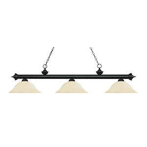 Riviera - 3 Light Island/Billiard in Billiard Style - 16 Inches Wide by 13.5 Inches High - 480131