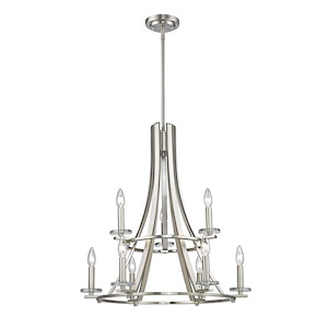 Verona - 9 Light Chandelier in Urban Style - 25 Inches Wide by 27 Inches High - 495422