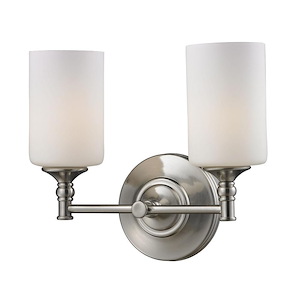 Cannondale - 2 Light Bath Vanity in Fusion Style - 13 Inches Wide by 11 Inches High - 341911