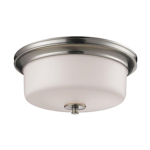 Cannondale - 3 Light Flush Mount in Fusion Style - 15 Inches Wide by 6.5 Inches High - 341904