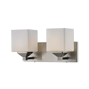 Quube - 2 Light Bath Vanity in Architectural Style - 17 Inches Wide by 6.75 Inches High - 341896