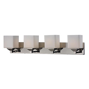Quube - 4 Light Bath Vanity in Billiard Style - 30 Inches Wide by 6.75 Inches High - 342090