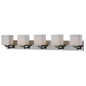 Quube - 5 Light Bath Vanity in Billiard Style - 38.5 Inches Wide by 6.75 Inches High - 382815