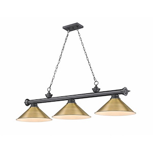 Cordon - 3 Light Billiard In Traditional and Classical Style-14 Inches Tall and 14 Inches Wide - 1222260