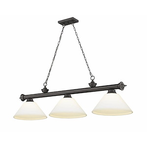 Cordon - 3 Light Billiard In Traditional and Classical Style-15 Inches Tall and 14 Inches Wide - 1222317