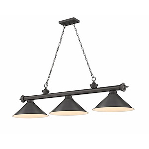 Cordon - 3 Light Billiard In Traditional and Classical Style-14 Inches Tall and 14 Inches Wide - 1222262