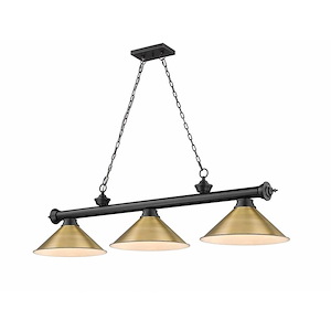 Cordon - 3 Light Billiard In Traditional and Classical Style-14 Inches Tall and 14 Inches Wide - 1222320