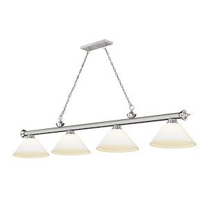 Cordon - 4 Light Billiard In Traditional and Classical Style-15 Inches Tall and 14 Inches Wide - 1222329