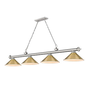 Cordon - 4 Light Billiard In Traditional and Classical Style-14 Inches Tall and 14 Inches Wide - 1222287